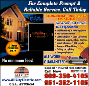 ALL CITY ELCTRICAL AND LIGHTING ELECTRICIANS